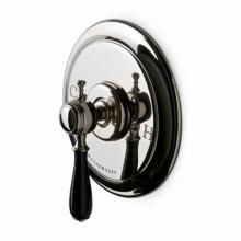 Waterworks 05-26882-35190 - Julia Pressure Balance Control Valve Trim with Black Porcelain Lever Handle in