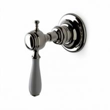 Waterworks 05-42293-13759 - Julia Volume Control Valve Trim with White Porcelain Lever Handle in Antique