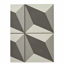 Waterworks 04-07282-93588 - Promenade Decorative Field Tile Roosevelt 8'' x 8'' Matte
