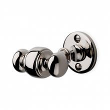 Waterworks 22-08809-67304 - Crystal Horizontal Double Robe Hook in Nickel