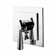 Waterworks 05-59386-00102 - Universal Square Pressure Balance with Diverter Trim with Metal Lever Handle in