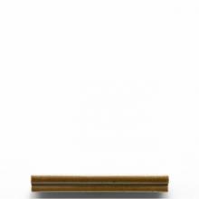 Waterworks 02-01723-86115 - District Tile Quarter Square Cove 5/8'' x 6'' in Grasshopper Glossy