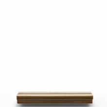 Waterworks 02-35981-16328 - District Tile Drip Edge Rail 1'' x 6'' in Lagoon Glossy