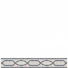 Waterworks 03-69831-50864 - Parramore Chinoiserie Border 4 x 12 in Stone Group 1, 2, 3, and 4