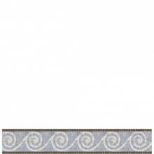 Waterworks 03-79919-09891 - Parramore Swirl Border 6 x 12 in Stone Group 1, 2, 3, and 4