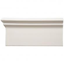 Waterworks 02-42460-15874 - Archive Instock Park Avenue B Base 4 7/8 x 6 Stopend in White Glossy Solid