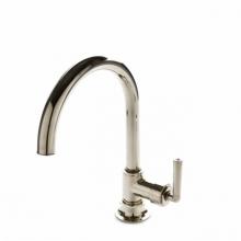Waterworks 07-51783-73211 - Henry One Hole Gooseneck Kitchen Faucet, Metal Lever Handle in