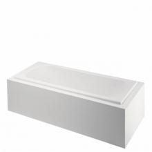 Waterworks 13-14534-06017 - Classic 66 x 34 x 21 Left Hand Air and Whirlpool Rectangular Bathtub with End Drain in White