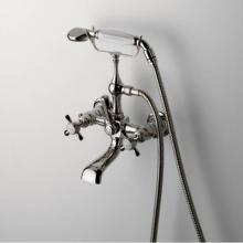 Waterworks 09-76536-35462 - Astoria Exposed Tub Filler with 2.5gpm Handshower and Metal Cross Diverter in Nickel