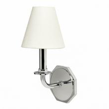 Waterworks 18-92535-25943 - Roadster Wall Mounted Single Arm Sconce with Fabric Shade in