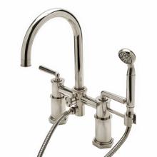 Waterworks 09-23310-70186 - UK WRAS Henry Deck Mounted Exposed Tub Filler with Handshower and Metal Lever Handles in Matte