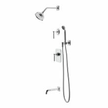 Waterworks 05-60881-97308 - Ludlow Pressure Balance Shower Package with 5'' Shower Rose, Handshower, Tub Spout and