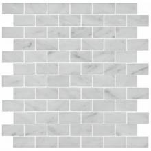 Waterworks 03-08953-88924 - Signet 2.5cm x 6cm Staggered Mosaic in Stone Group
