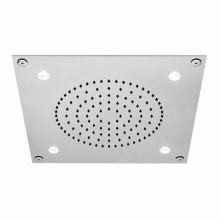 Waterworks 05-97890-83491 - Universal Ceiling Mounted 12'' Recessed Square Shower Head with White Light in