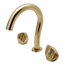 Waterworks 07-86303-53889 - Isla Gooseneck Lavatory Faucet with Metal Petra Handles in Shiny Copper,