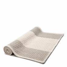 Waterworks 33-12859-95708 - Aquidneck Colorblock Linen and Cotton Bath Rug 21 x 39 in
