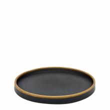 Waterworks 22-43283-05845 - Marlowe Low Round Tray with Gold Rim in