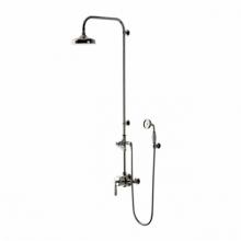 Waterworks 05-78702-73323 - Easton Classic Exposed Thermostatic System with 8'' Shower Rose with White Porcelain