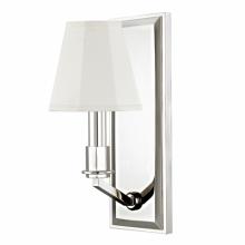 Waterworks 18-31818-71463 - Erna Wall Mounted Single Arm Sconce with Fabric Shade in Nickel