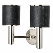 Waterworks 18-50488-92199 - Montecito Wall Mounted Double Arm Sconce with Perforated Shades in