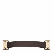 Waterworks 22-23522-23547 - Wilshire 9'' Chocolate Leather Pull in Unlacquered