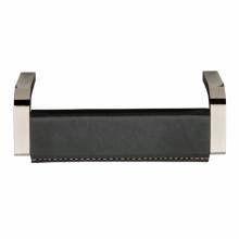 Waterworks 22-34519-48624 - Echo Park 4 1/8'' Charcoal Leather Pull in