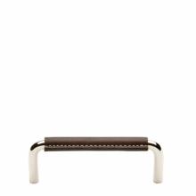 Waterworks 22-65734-73444 - Abbott 4'' Chocolate Leather Pull in Unlacquered