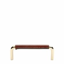 Waterworks 22-75641-53266 - Abbott 4'' Chestnut Leather Pull in Unlacquered