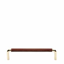 Waterworks 22-94281-15059 - Abbott 6'' Chestnut Leather Pull in Unlacquered