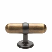 Waterworks 22-05476-67729 - Stockton 3 Metal Pull in Architectural Bronze with Matte Nickel