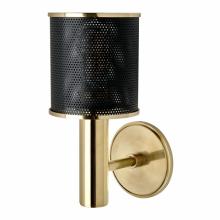 Waterworks 18-73977-97061 - Montecito Wall Mounted Single Arm Sconce with Perforated Shade in Unlacquered