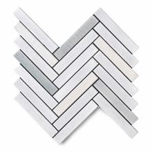 Waterworks 02-63999-55191 - Magma Herringbone Mosaic in Java Blend