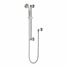 Waterworks 05-90668-09283 - Easton Classic Handshower On Bar with White Porcelain Handle in Unlacquered