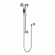 Waterworks 05-07795-23033 - Easton Classic Handshower On Bar with Black Porcelain Handle in