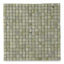 Waterworks 03-10691-54539 - Keystone 1.5cm Stacked Mosaic in Veridian Tumbled