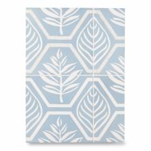 Waterworks 04-58605-31104 - Promenade Decorative Field Tile Maidenhair 8'' x 8'' Matte