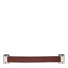 Waterworks 22-35635-44897 - Wilshire 12'' Chocolate Leather Pull in Unlacquered