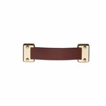 Waterworks 22-90294-42379 - Wilshire 6'' Chestnut Leather Pull in Unlacquered
