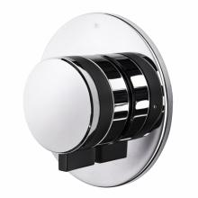 Waterworks 05-59843-46968 - Decibel Three Way Diverter Valve Trim for Pressure Balance with Modern Dot and Metal Knob in