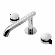 Waterworks 07-29136-81706 - Decibel  Low Profile Three Hole Deck Mounted Lavatory Faucet with Metal Knob Handles in