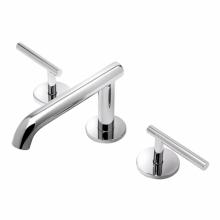 Waterworks 07-16228-16934 - Decibel  Low Profile Three Hole Deck Mounted Lavatory Faucet with Metal Lever Handles in