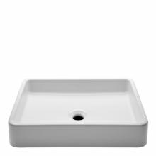 Waterworks 11-98812-25442 - Clara Vessel Rectangular Vitreous China Double Glazed Lavatory Sink 20 1/2'' x 14