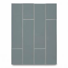 Waterworks 02-95562-08808 - Cottage Field Tile 3 x 12 in Verdigris Glossy Solid