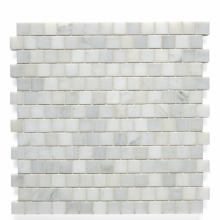 Waterworks 03-52862-76303 - Studio Stone 2cm Staggered Mosaic in Argent Polished