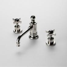 Waterworks 07-81701-35069 - Olympia Low Profile Three Hole Deck Mounted Lavatory Faucet with Metal Cross Handles in Matte