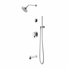 Waterworks 05-13899-84314 - Decibel Pressure Balance Shower Package with 6'' Rain Shower Head, Handshower, Tub