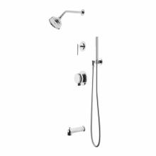 Waterworks 05-47413-12371 - Decibel Pressure Balance Shower Package with 5'' Shower Rose, Handshower, Tub Spout and