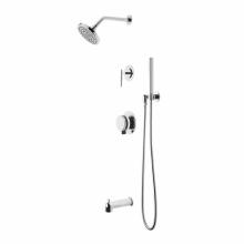 Waterworks 05-64390-96756 - Decibel Pressure Balance Shower Package with 6'' Rain Shower Head, Handshower, Tub
