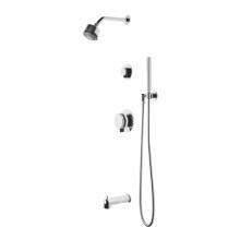 Waterworks 05-80836-88604 - Decibel Pressure Balance Shower Package with 3 1/4'' Rain Shower Head, Handshower, Tub