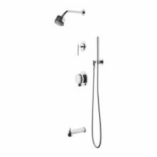 Waterworks 05-32882-20975 - Decibel Pressure Balance Shower Package with 3 1/4'' Rain Shower Head, Handshower, Tub